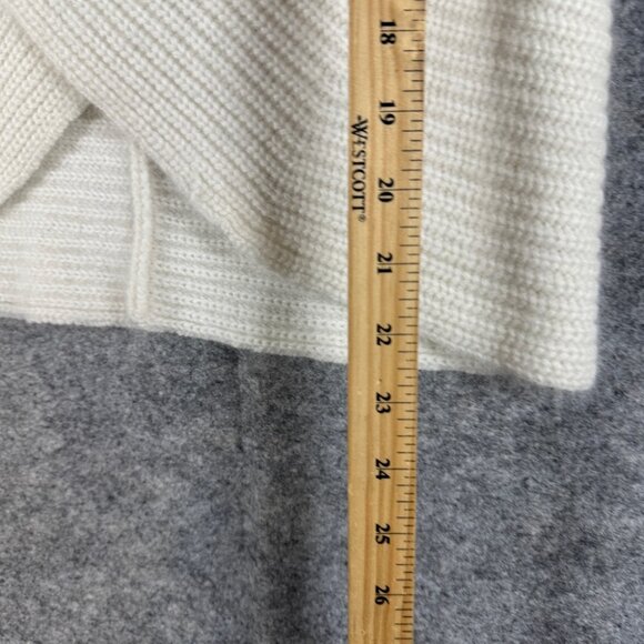 Maje Angora Blend Wrap Sweater Cream V Neck Knit Size Small Luxury Soft Knit - Picture 11 of 15